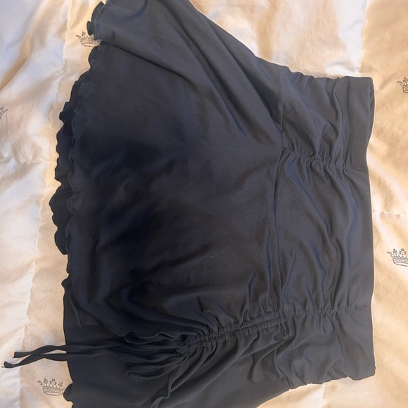 Black Ruched Skirt - Picture 2 of 4